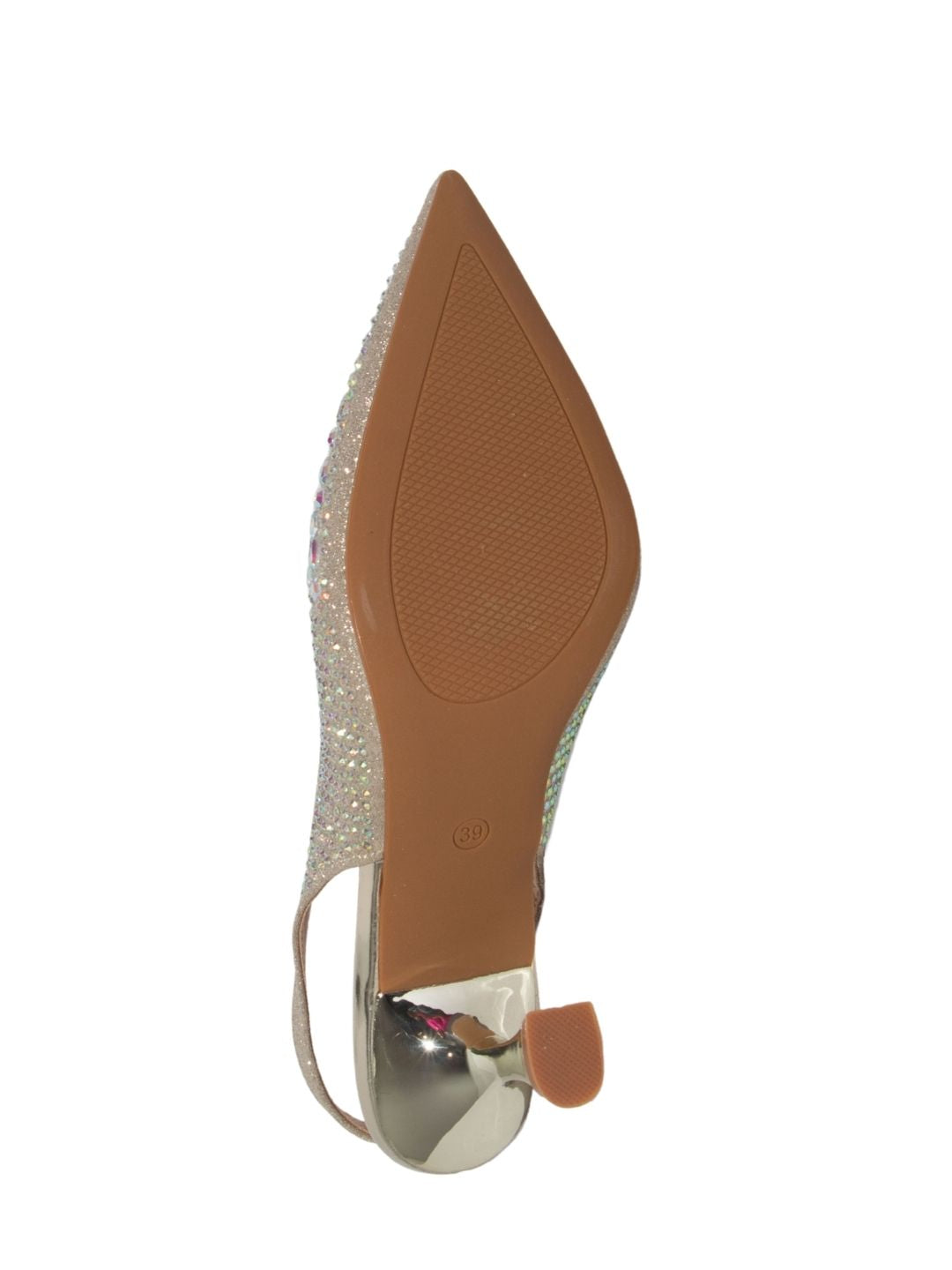 Gold Embellished Party Heels