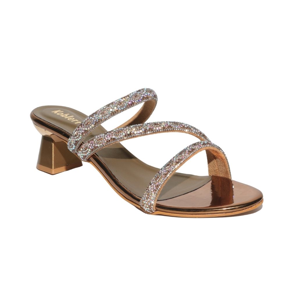 Gold Studded Heels