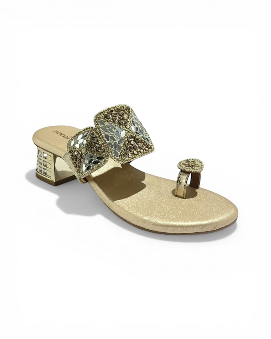 Embellished Toe-Ring Heels