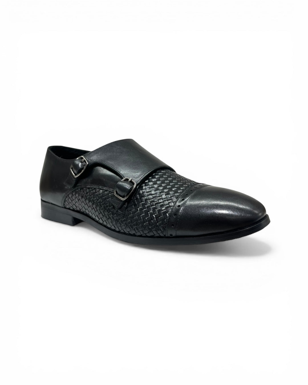 Black Formal Monk Shoes
