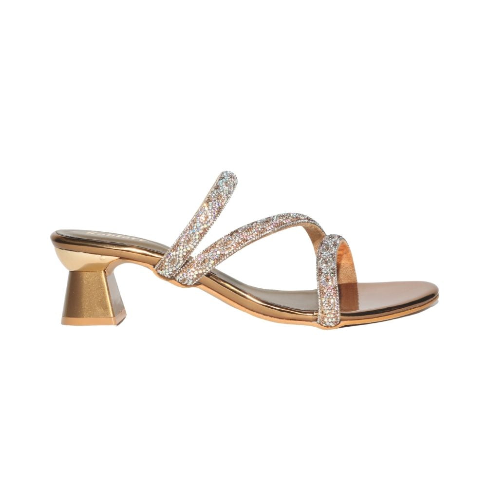 Gold Studded Heels