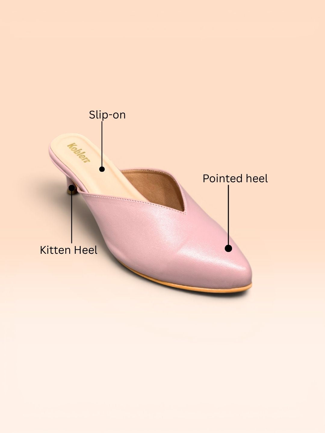 Pink Close Toe heels