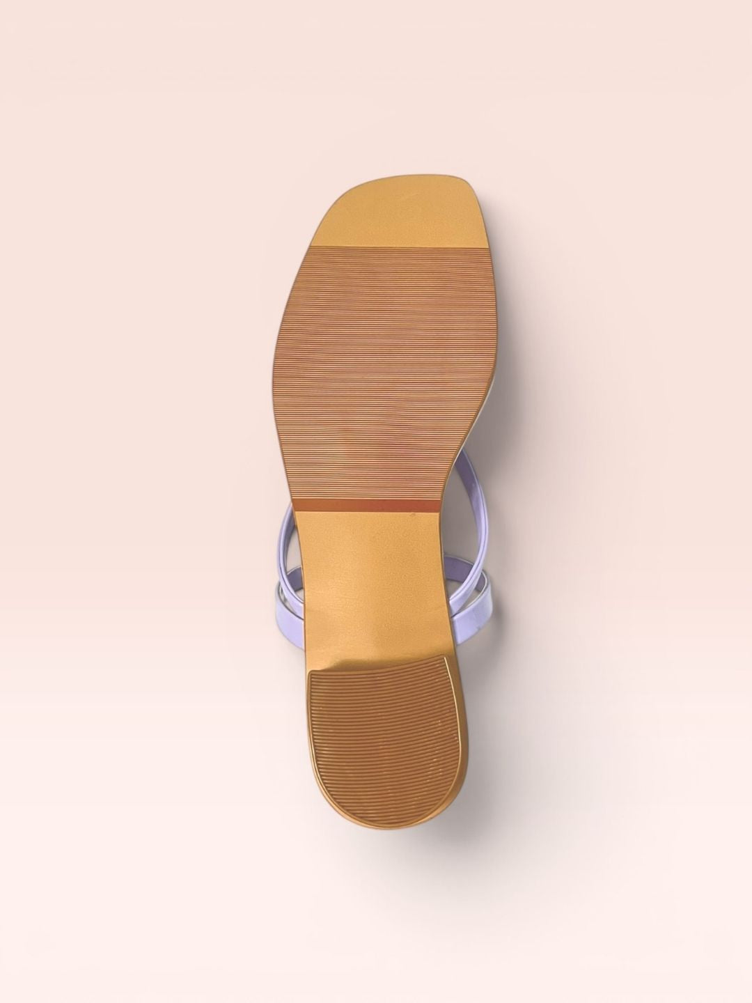 Purple Casual Block Heel