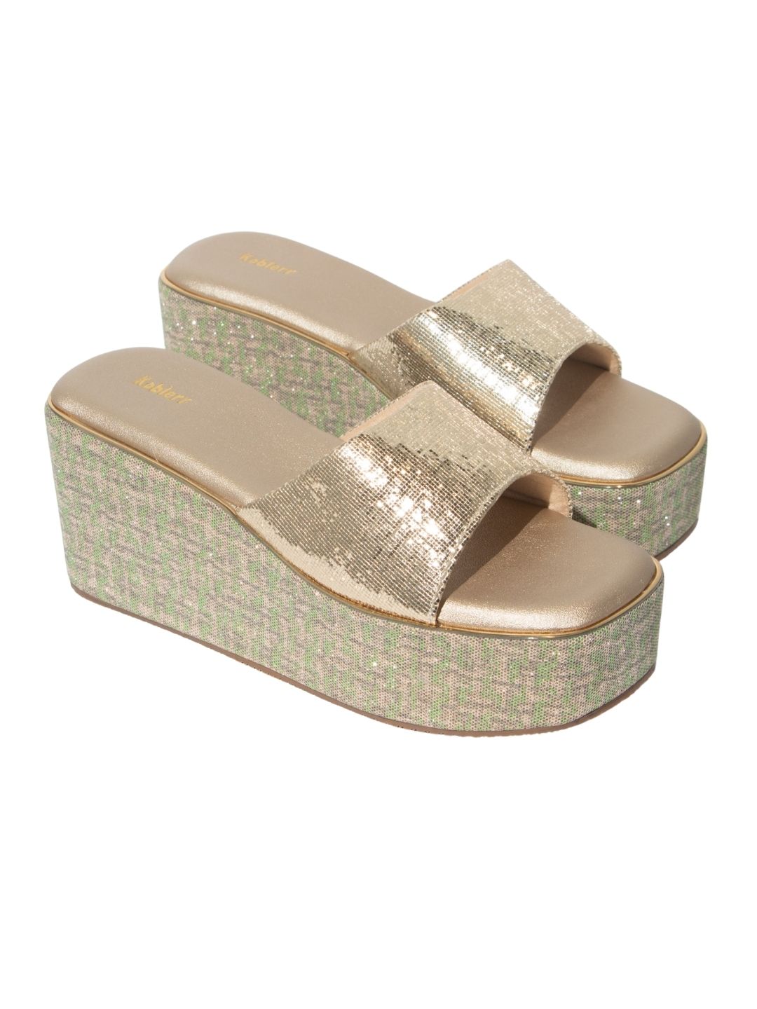 Gold Shimmer Wedges
