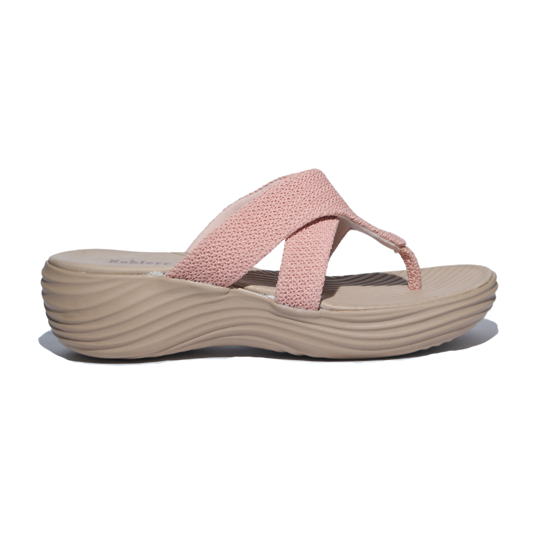 Blush Casual Sandal Wedges