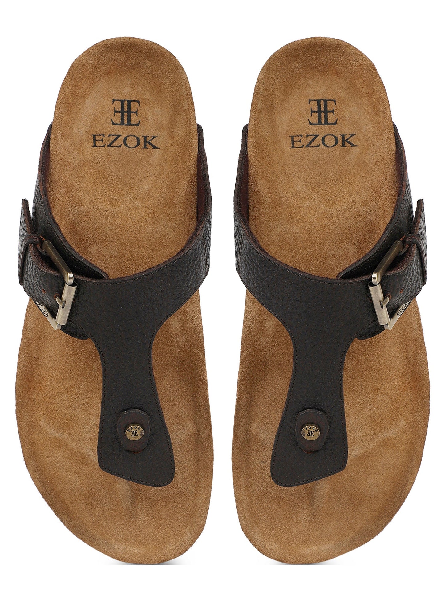 Leather Sandal For Men (Brown)