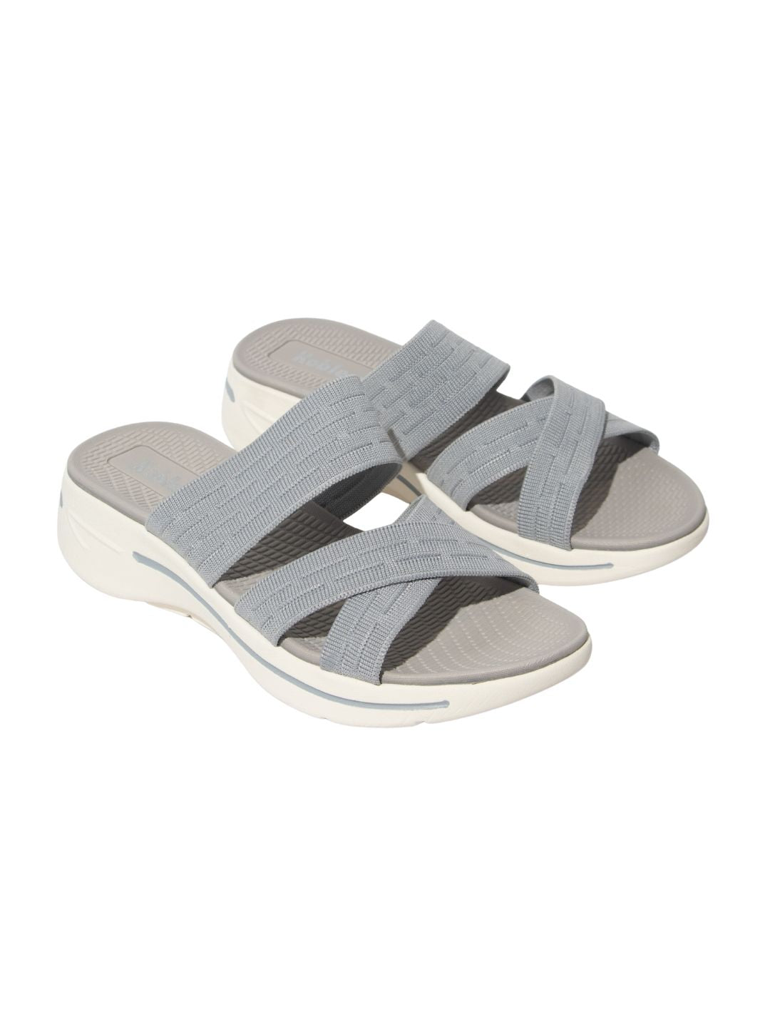 Grey Textured Comfy Slides
