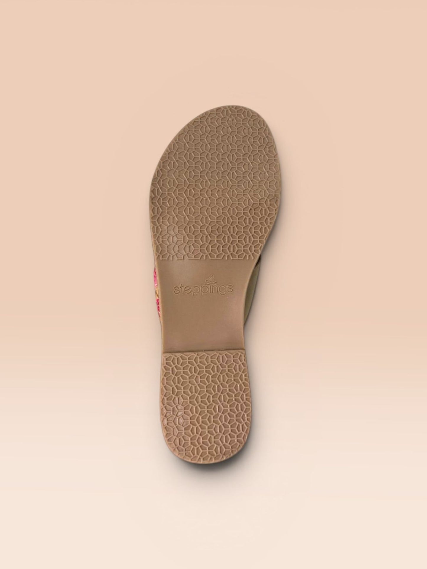 Tan Embroidered Flats