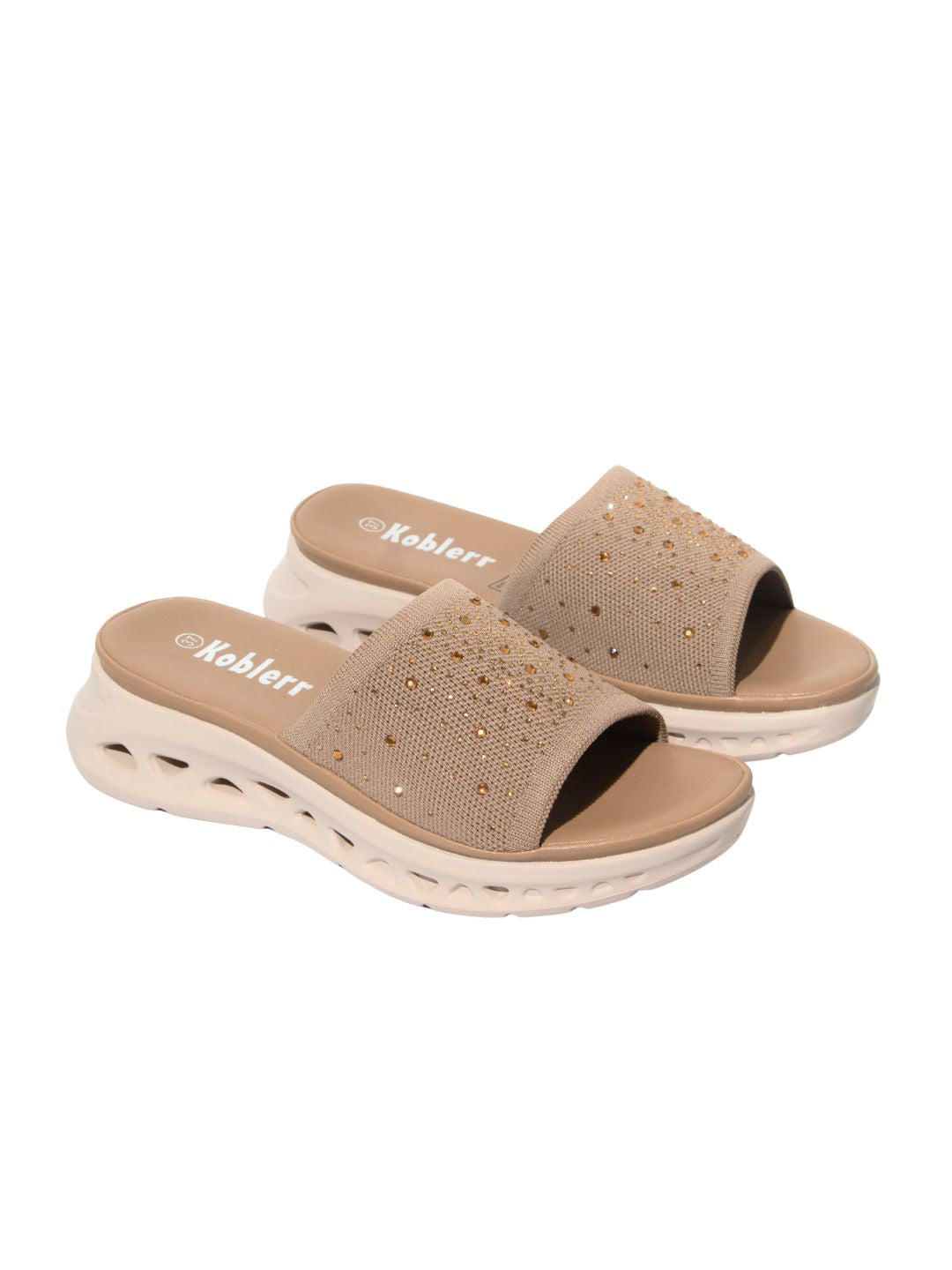 Beige Comfy Slides