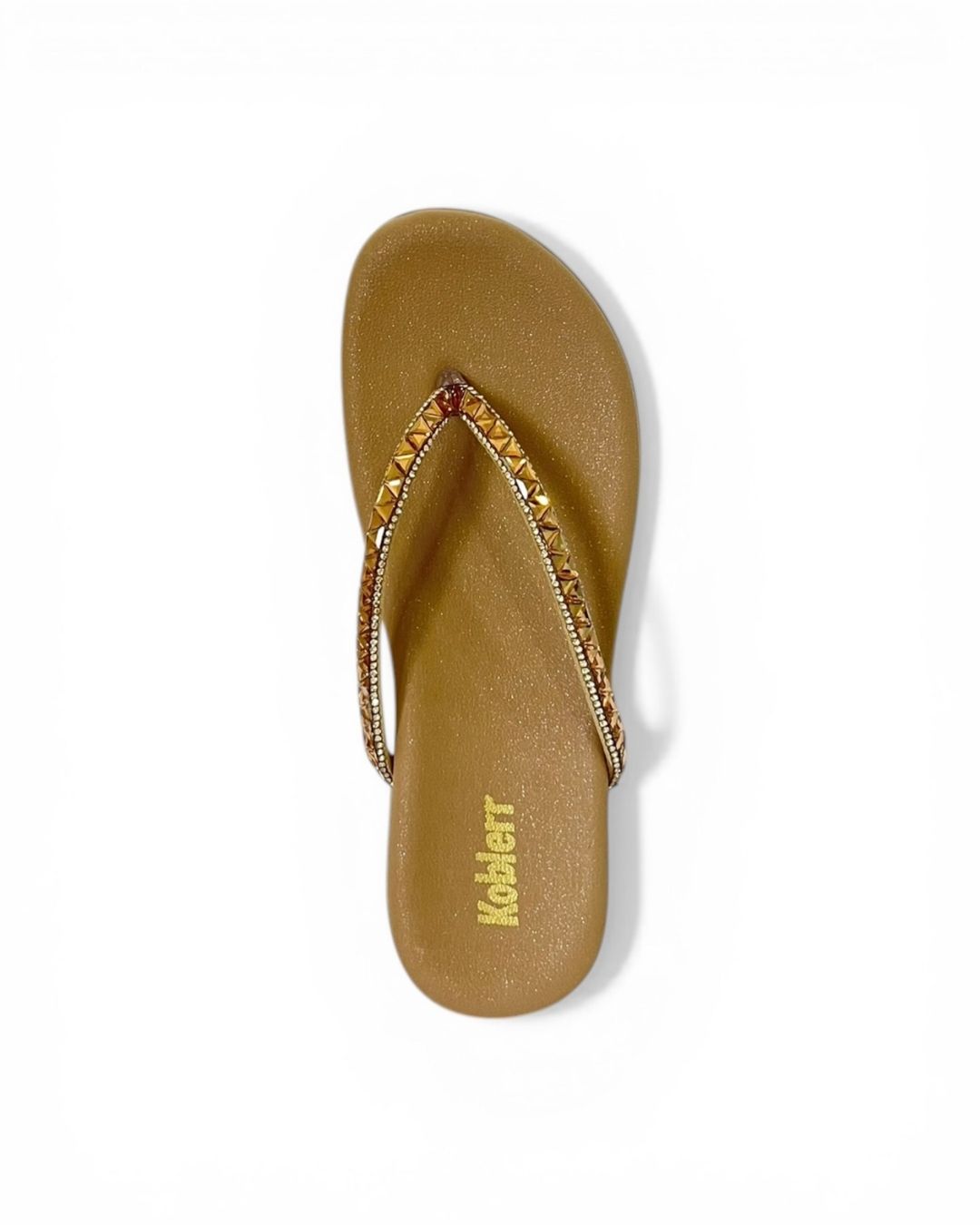 Beige Embellished Comfort Sandals
