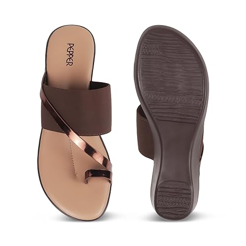 Casual Open Toe Brown Sandal