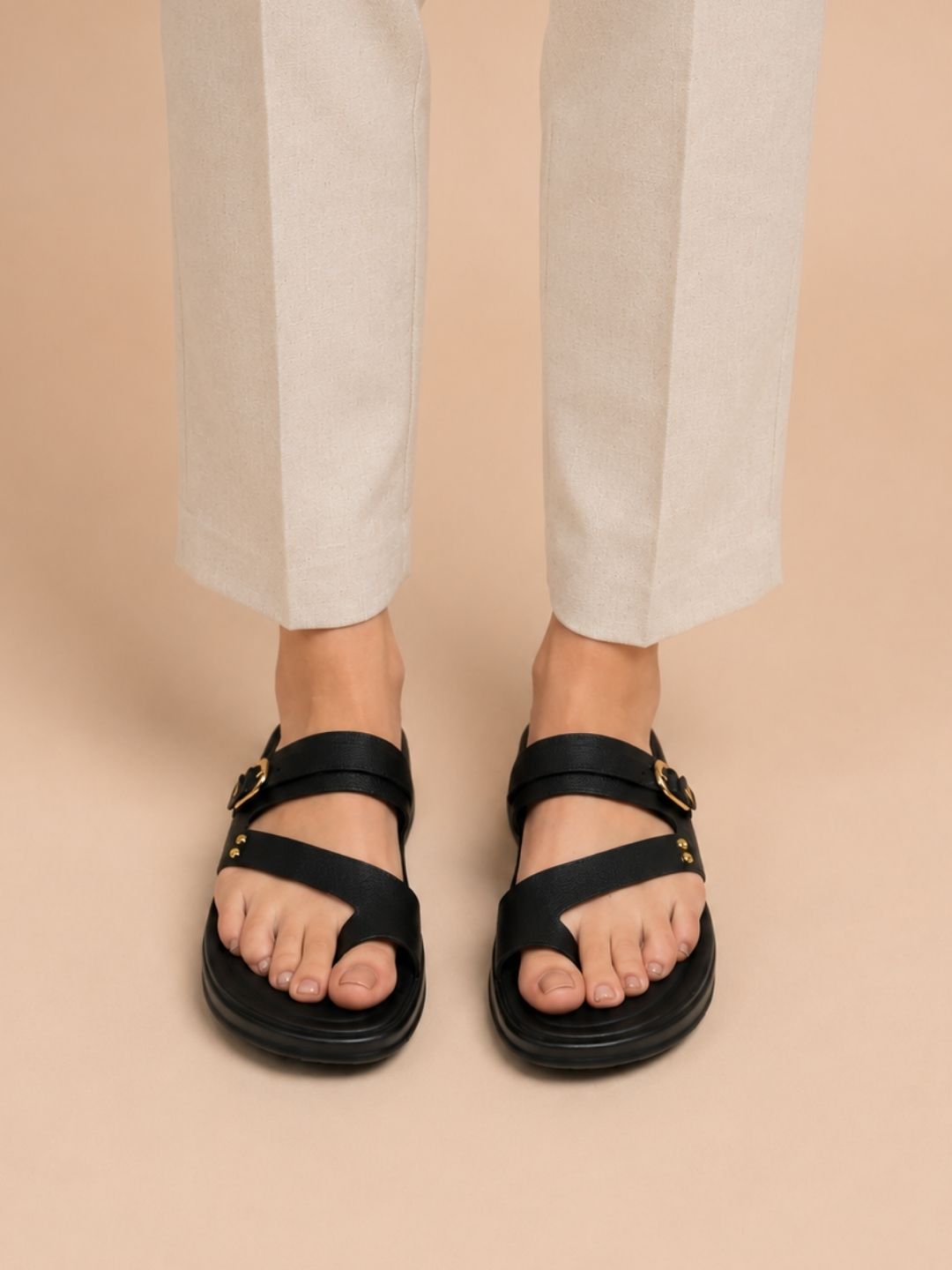 Black Casual Sandals