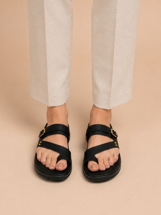 Black Casual Sandals