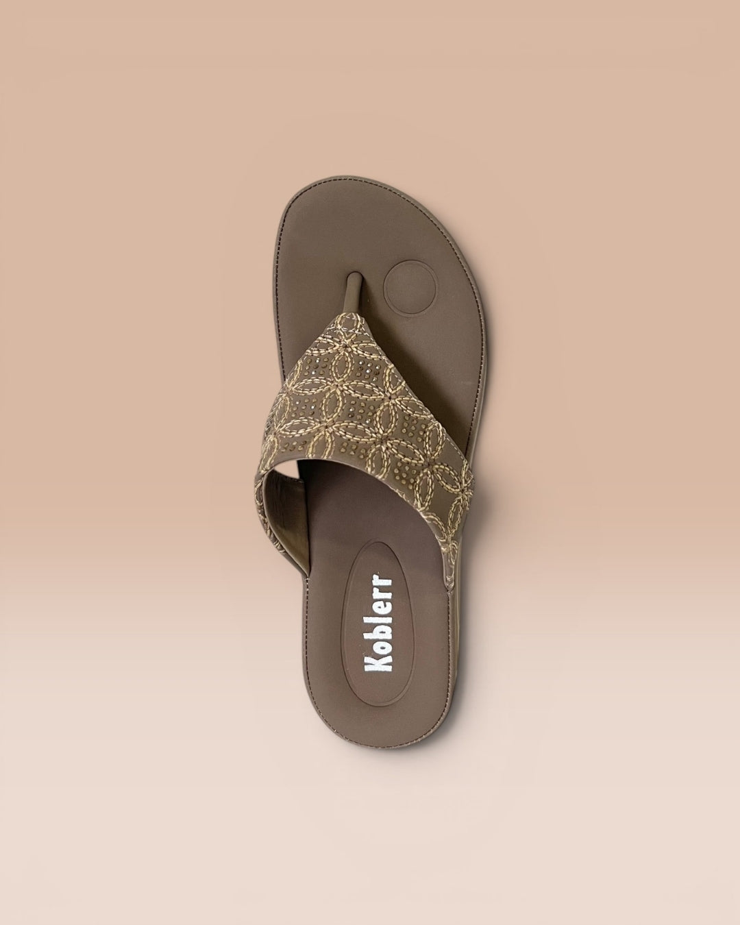 Women Brown Comfort T-Strap Sandals