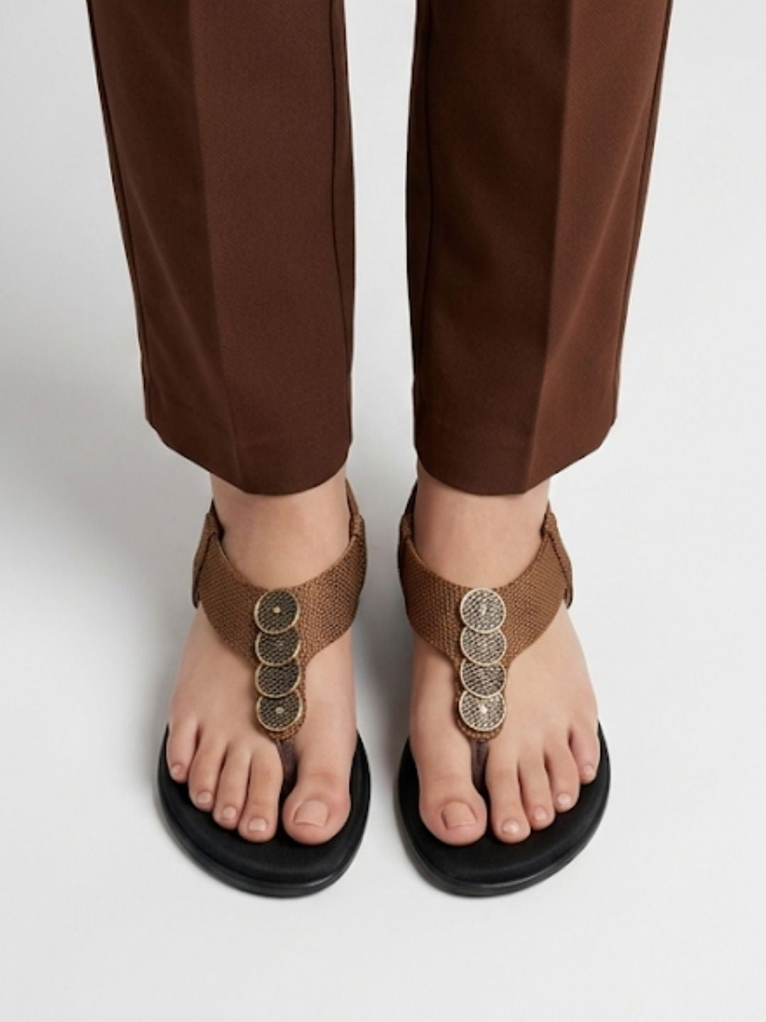 Tan Low Block Heel