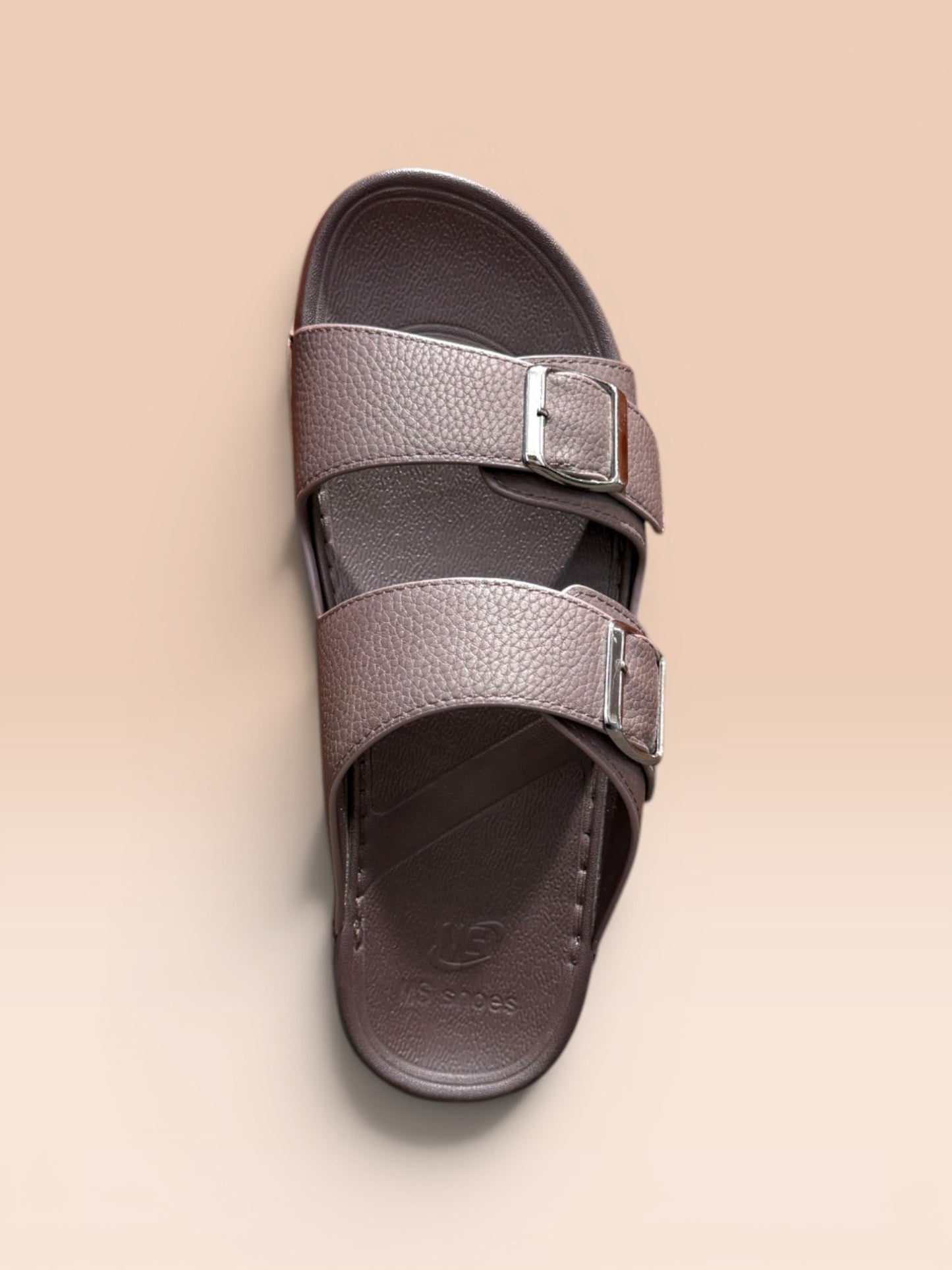 Men Dual Buckle Sandals