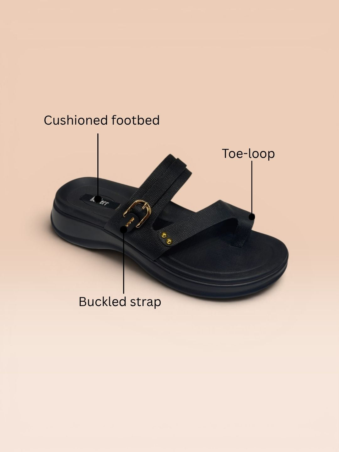 Black Casual Sandals