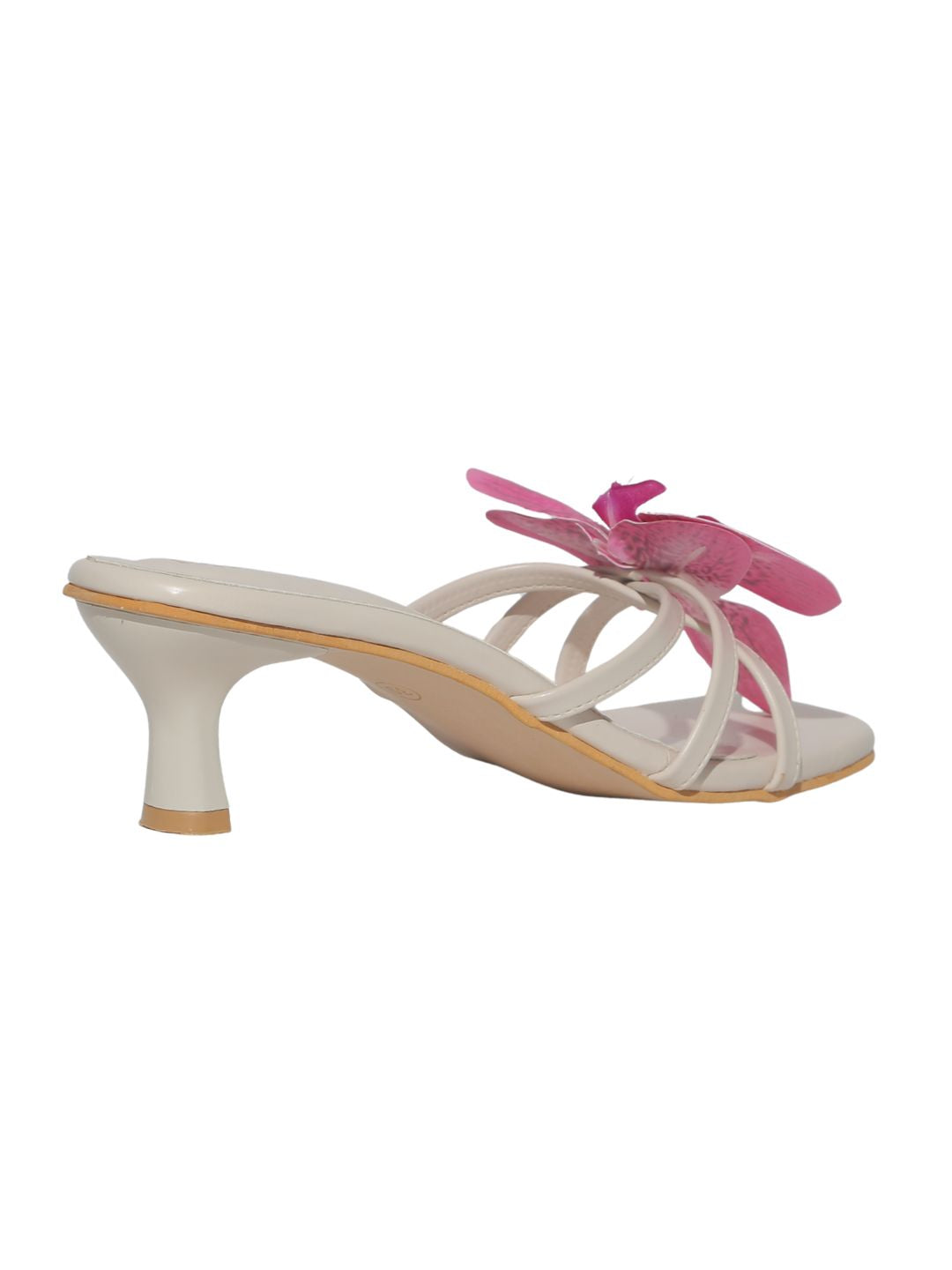 Beige Pearl Orchid Heels