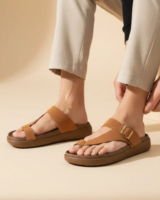 Men's Tan Casual Comfort Sandals