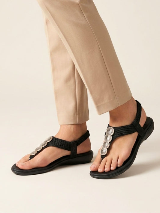 Black Low Block Heel