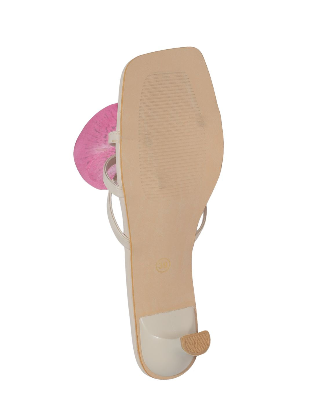 Beige Pearl Orchid Heels