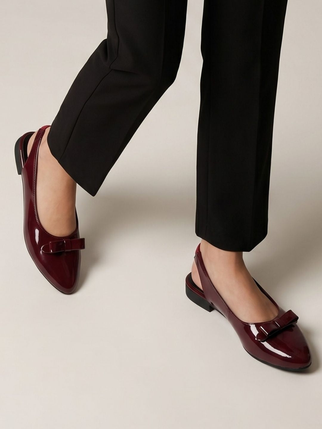 Burgundy Slinglack Mules