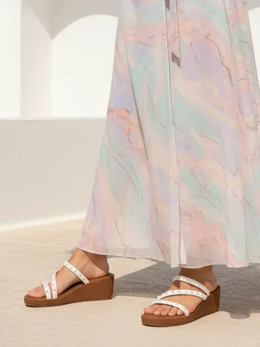 White Pearl Detail Wedges