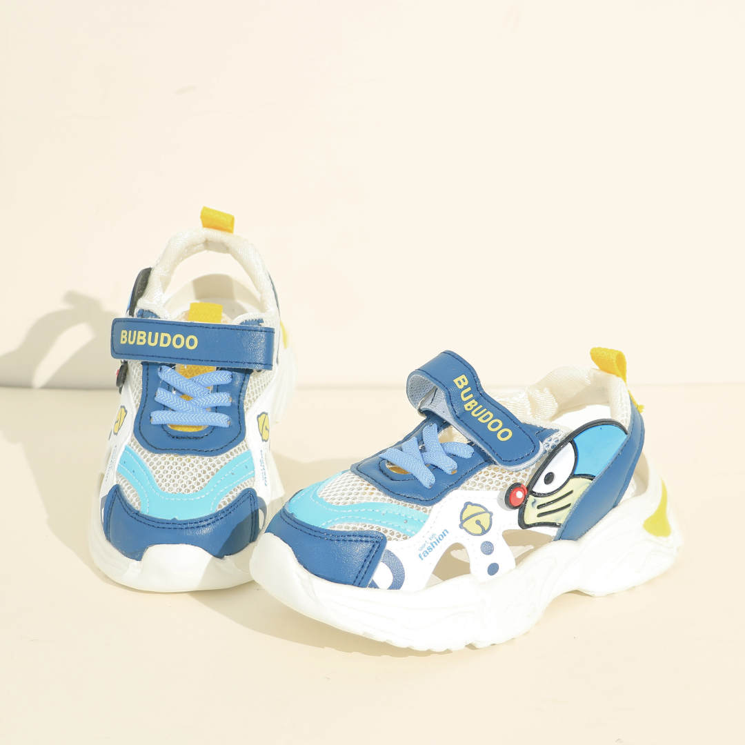 Kids Doremon Velcro Sneakers (Unisex)