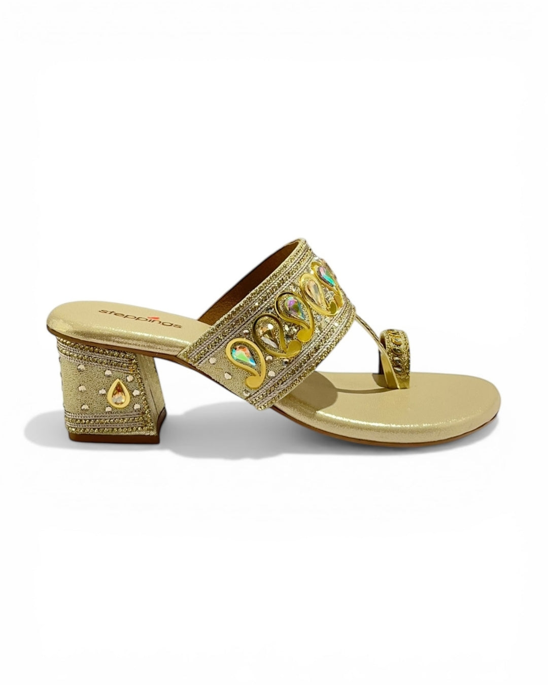 Embellished Toe-Ring Sandals