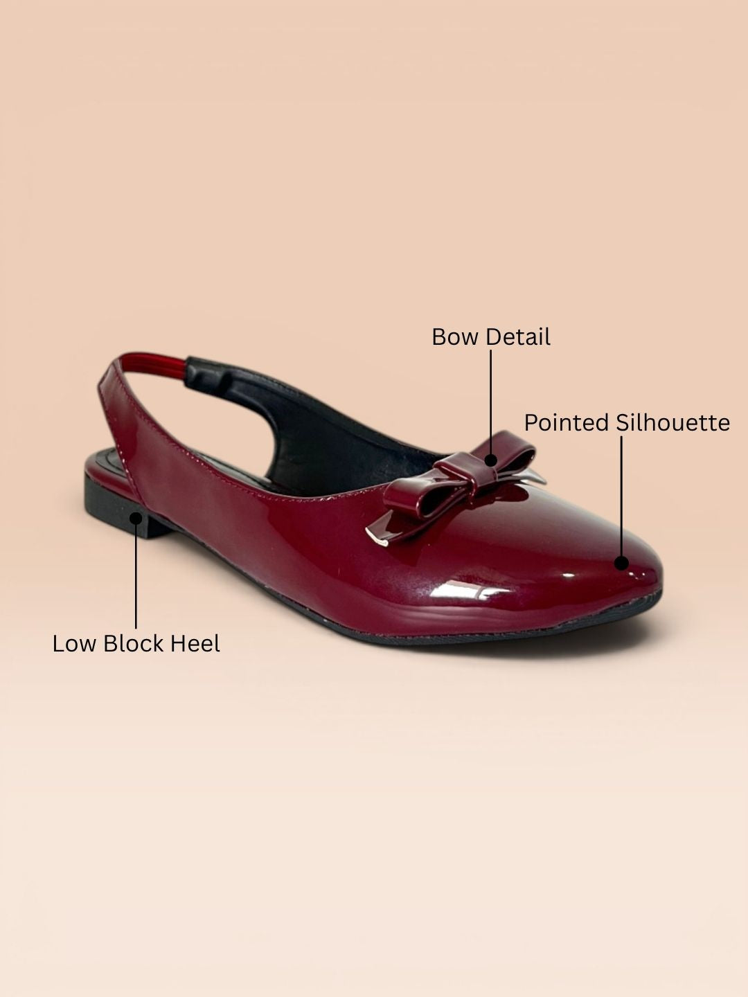 Burgundy Slinglack Mules