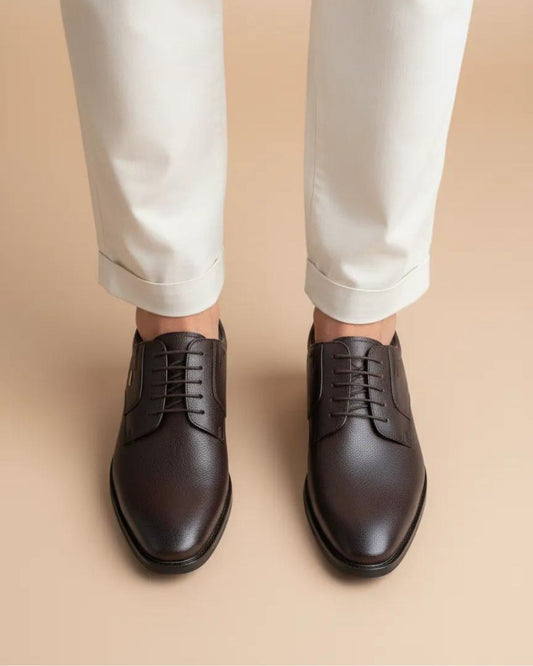 Brown Formal Derby Shoes