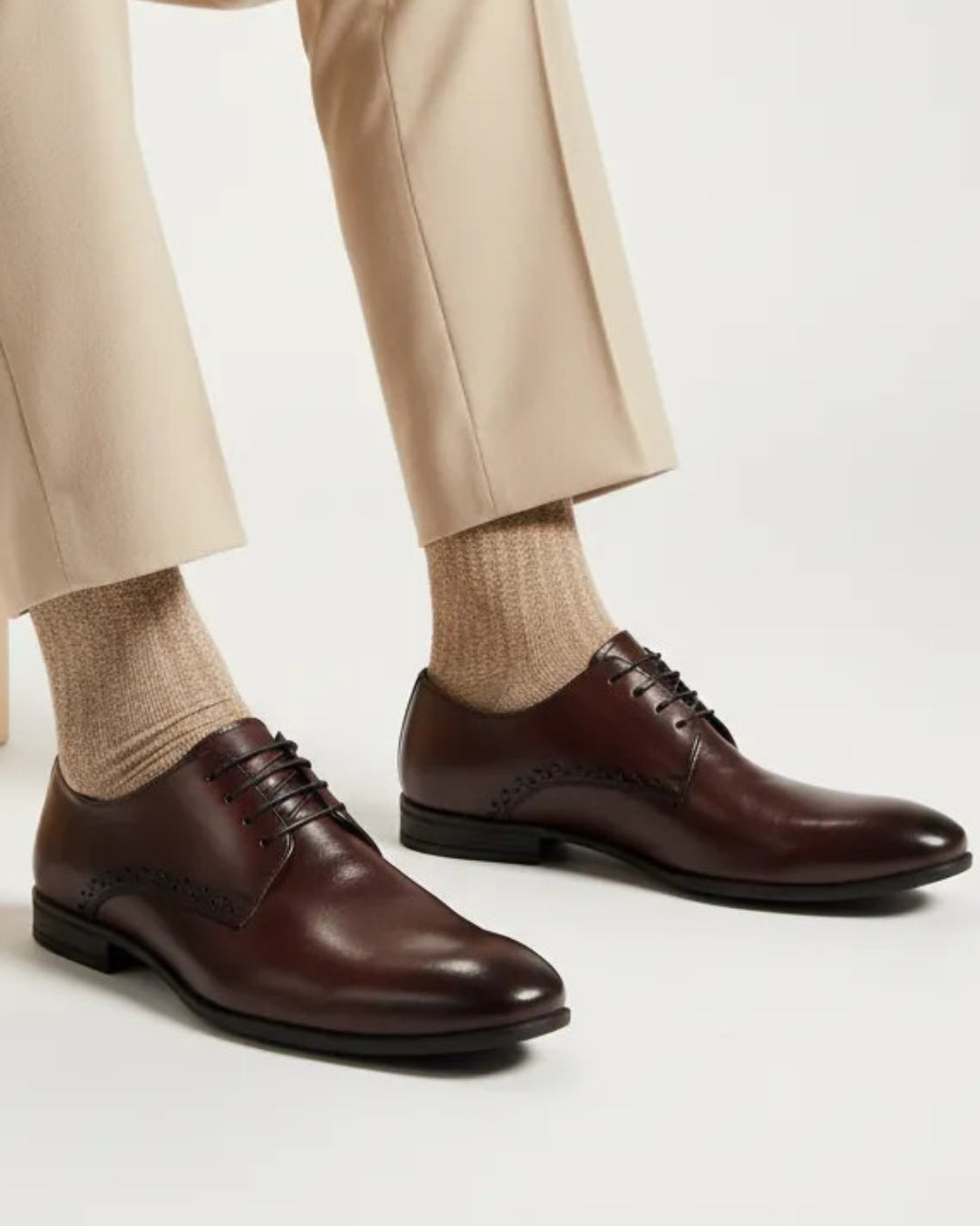 Brown Leather Formal Derbys