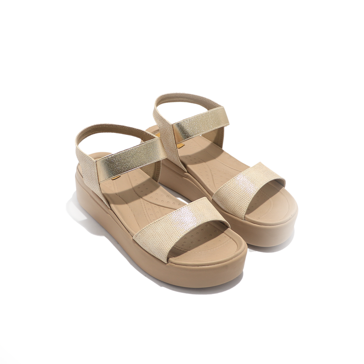 Gold Casual Wedge