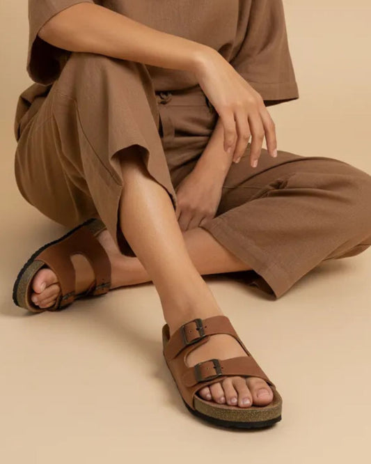 Tan Strap Casual Sandals
