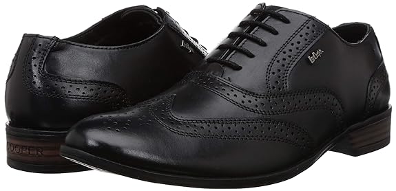 Lee Cooper Men's Black Derby Lace-Up