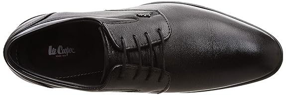 Lee Cooper Men's black Leather Formal Shoes