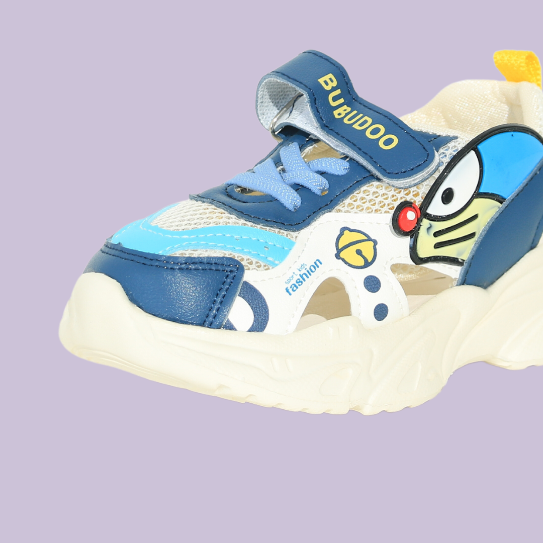 Kids Doremon Velcro Sneakers (Unisex)