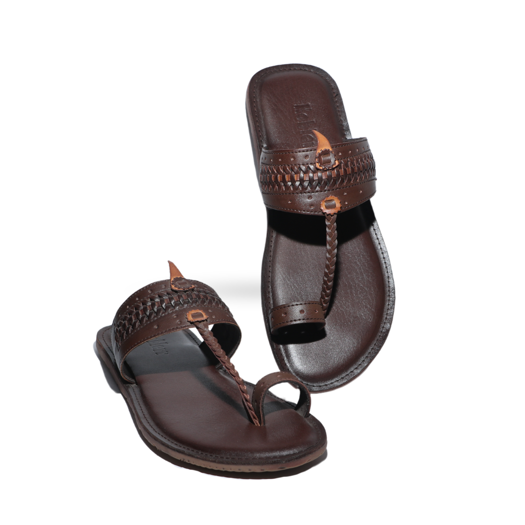 Mens Brown Kolhapuri