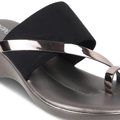 Casual Open Toe Black Sandal