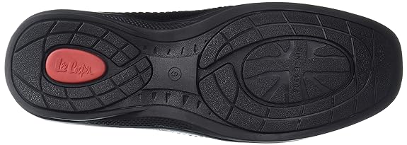 Lee Cooper Men's black Leather Slip On