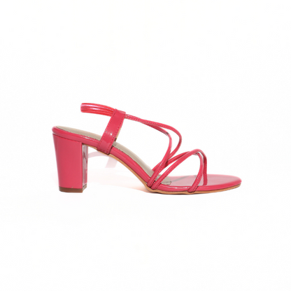 Messy Strap with Block Heel