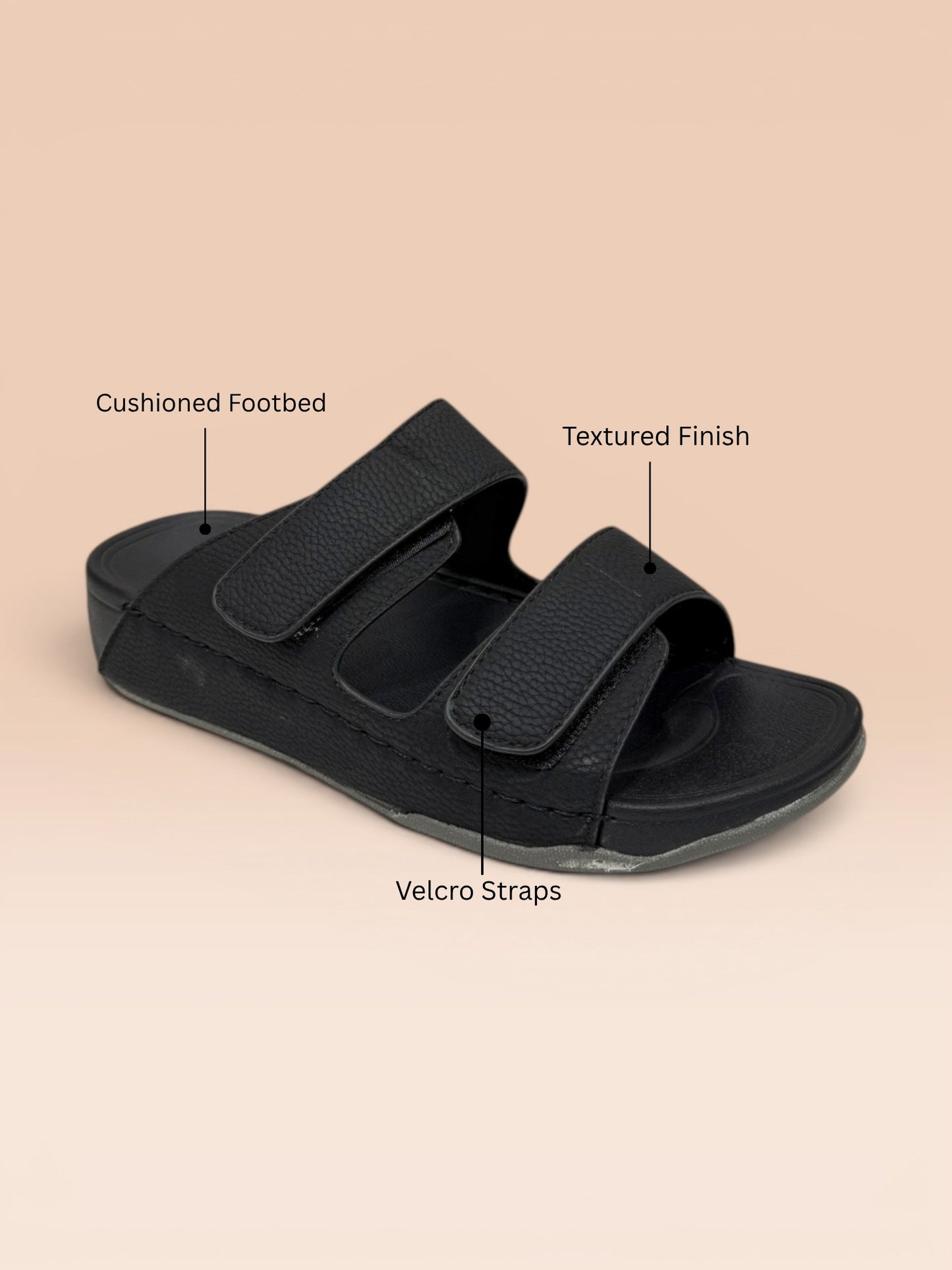 Men's Dual Strap Velcro Sandals