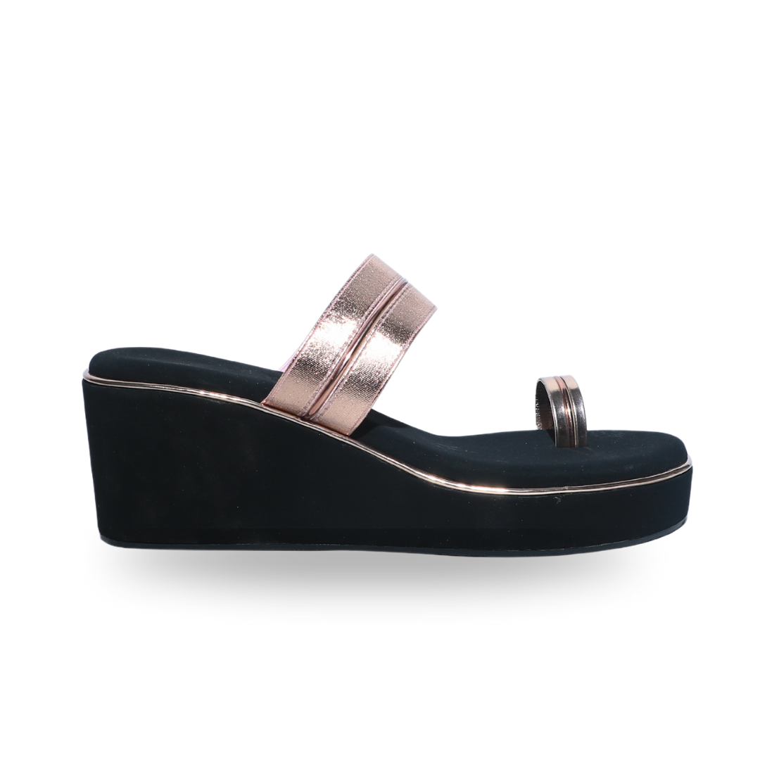 Rose Gold Toe Ring Wedges