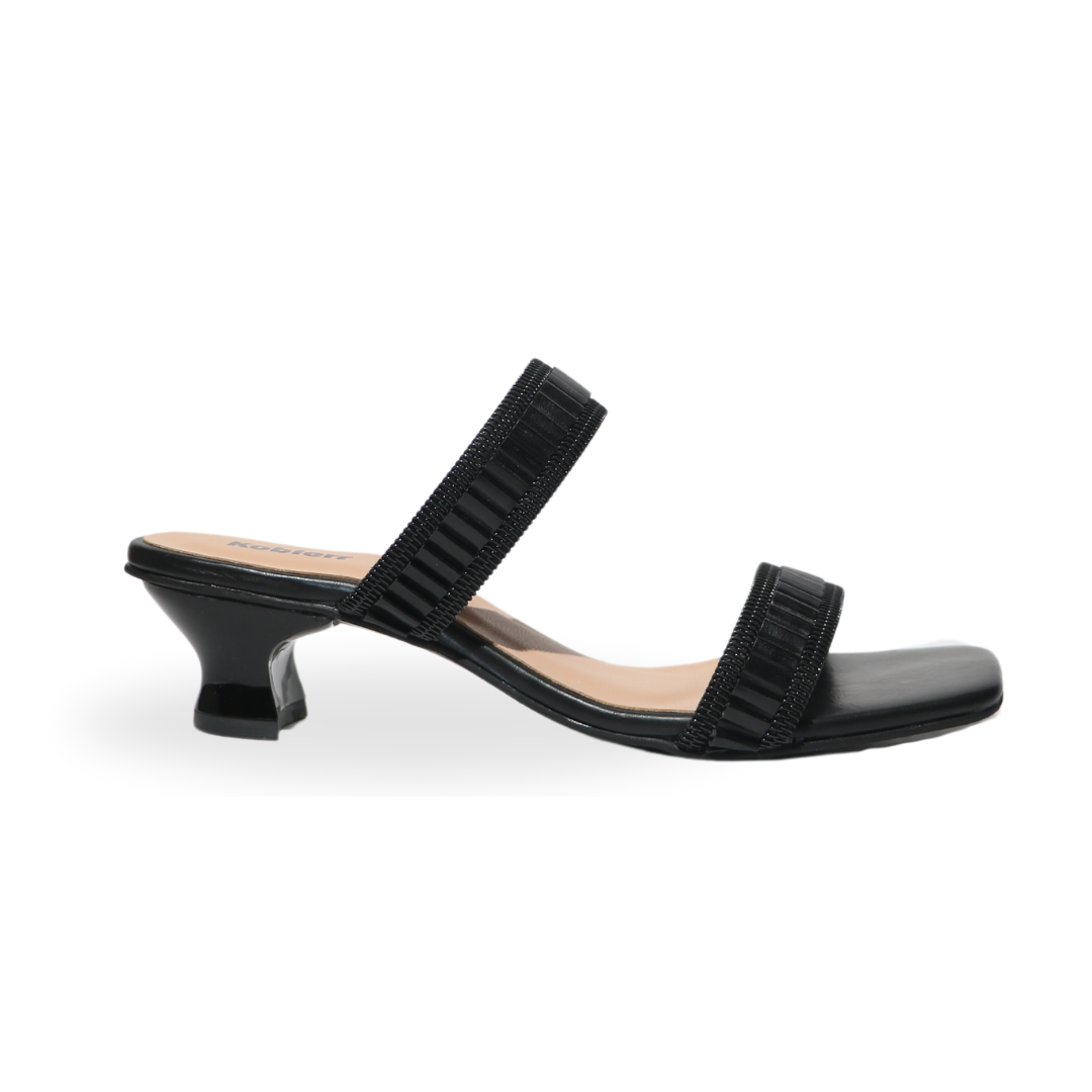 Black Double Strap Heel