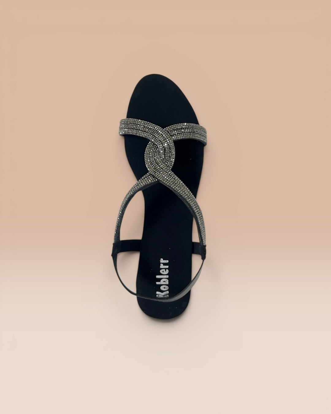 Black Embellished Ethnic Heels
