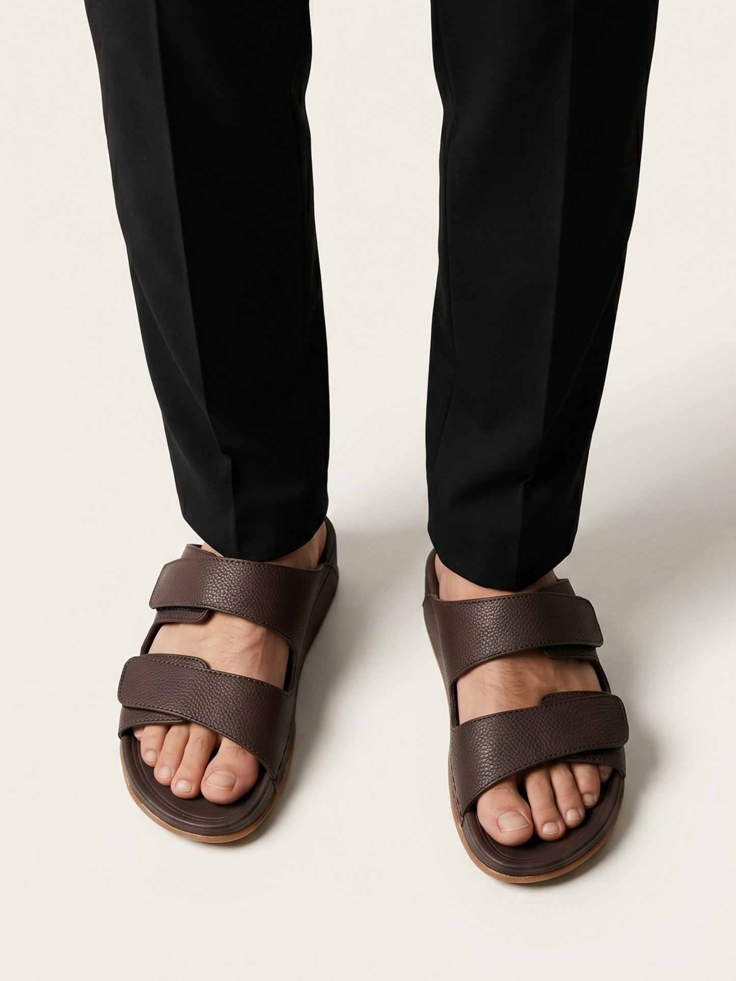 Men's Dual Strap Velcro Sandals