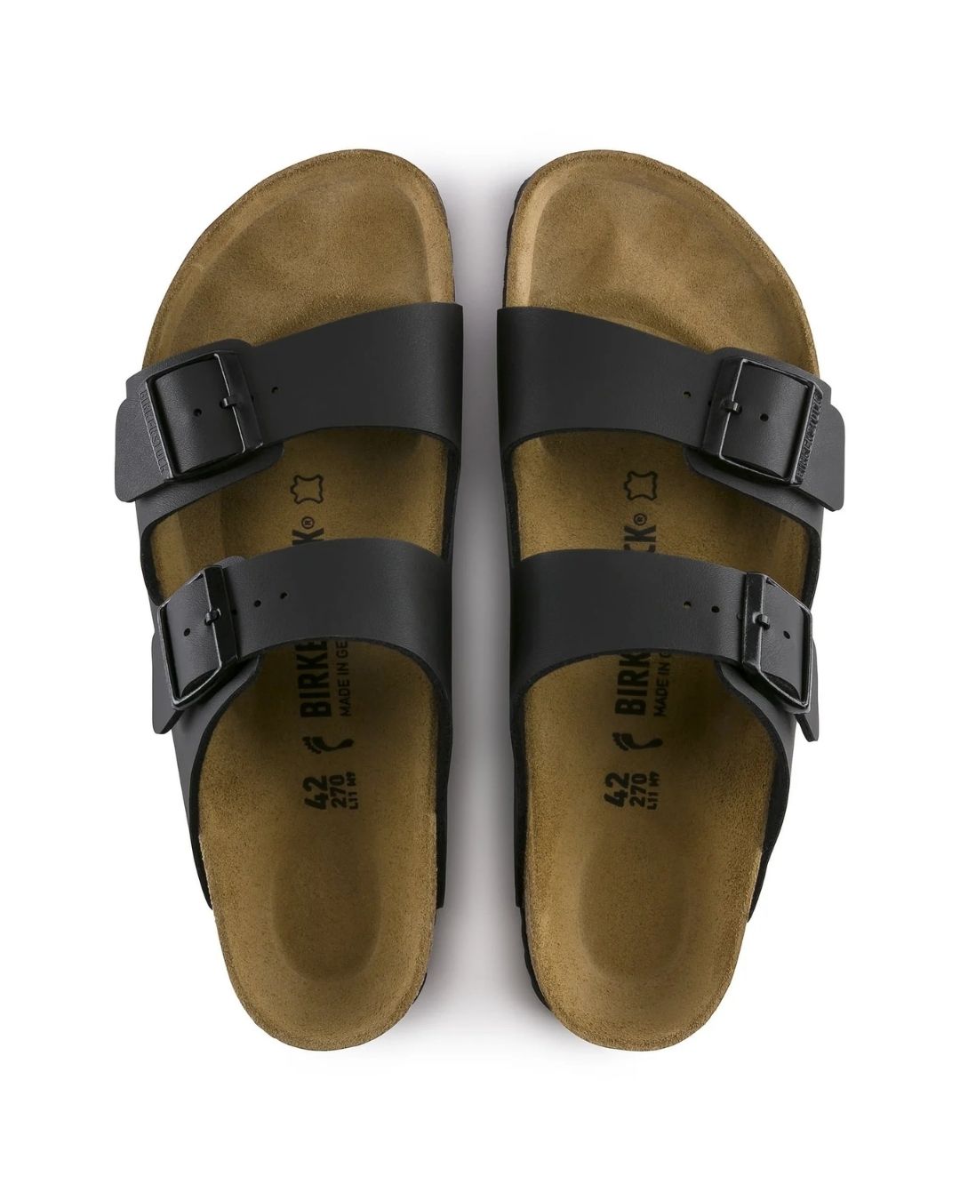 Arizona Birko-Flor Black Unisex Sandals