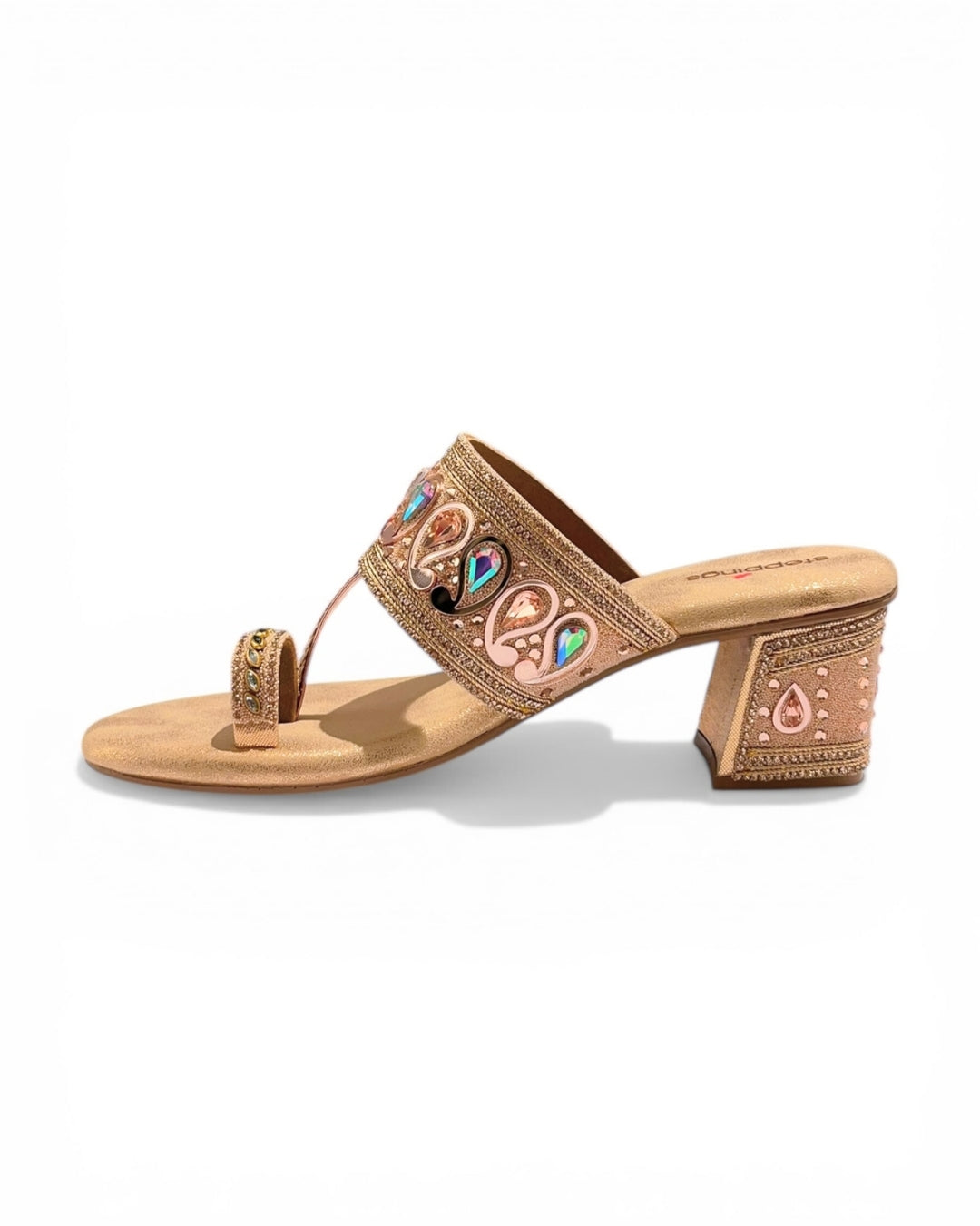 Embellished Toe-Ring Sandals