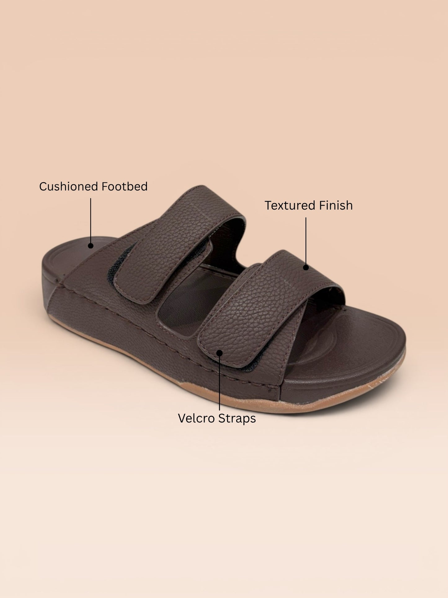 Men's Dual Strap Velcro Sandals