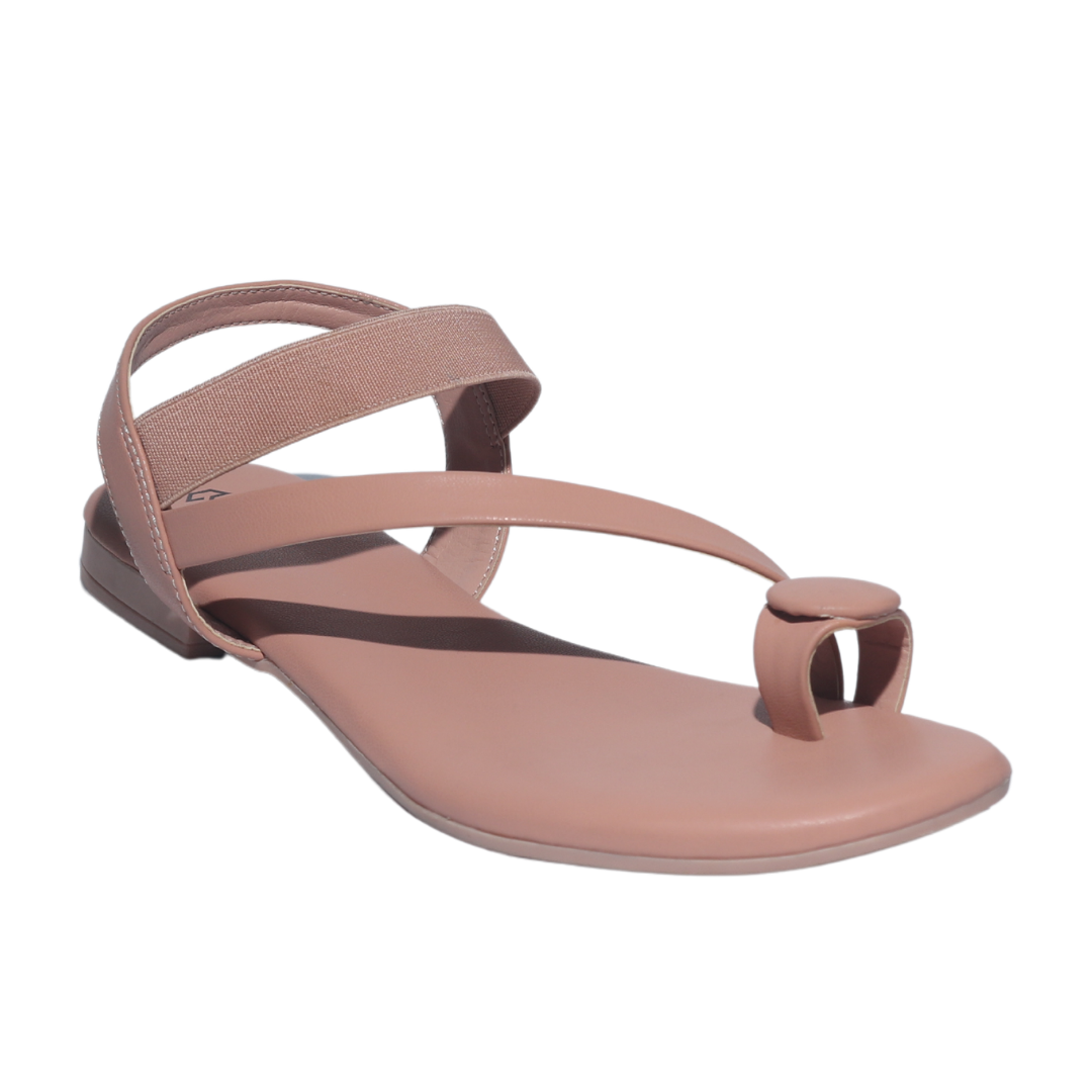 Pink Toe-Ring Sandals